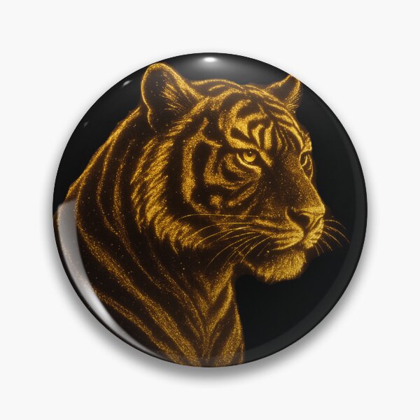 Item preview, Golden Tiger Glow | Mystical Sparkling Tiger Silhouette designed and sold by WhyNotZuK.
