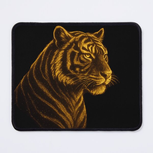 Item preview, Golden Tiger Glow | Mystical Sparkling Tiger Silhouette designed and sold by WhyNotZuK.