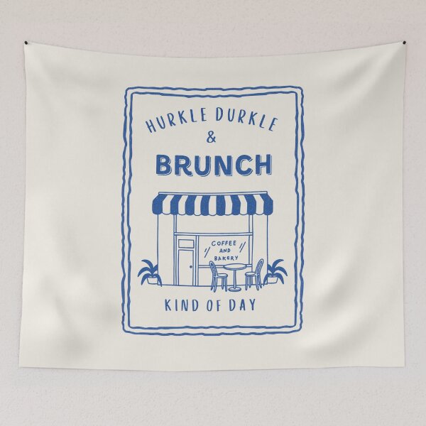 Item preview, Hurkle Durkle & Brunch Kind of Day – Cozy Coffee Aesthetic Retro Design designed and sold by SingerNZ.