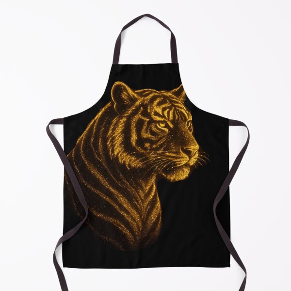Item preview, Golden Tiger Glow | Mystical Sparkling Tiger Silhouette designed and sold by WhyNotZuK.