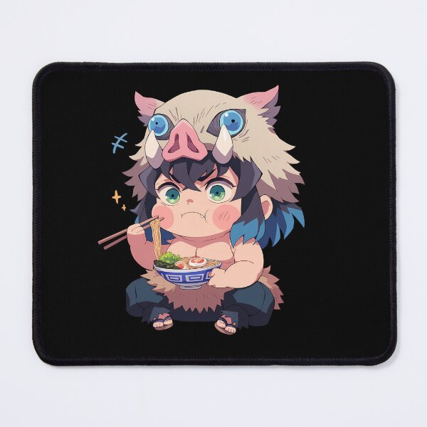 Item preview, Inosuke Hashibira Demon Slayer Chibi Ramen Crunch designed and sold by mildaclairmo.