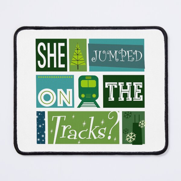 Item preview, She Jumped On The Tracks? designed and sold by Normbot2000.