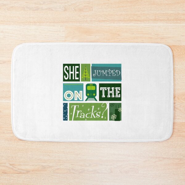 Item preview, She Jumped On The Tracks? designed and sold by Normbot2000.