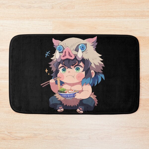 Item preview, Inosuke Hashibira Demon Slayer Chibi Ramen Crunch designed and sold by mildaclairmo.