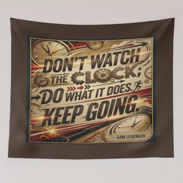 Item preview, Sam Levenson Keep Going Steampunk Quote Art designed and sold by KabronX.