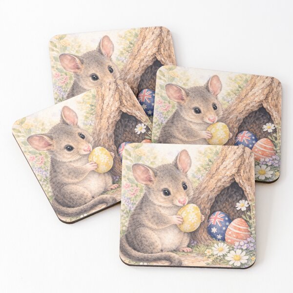 Item preview, Easter Possum Illustration – Cute Australian Wildlife designed and sold by inspired-works.
