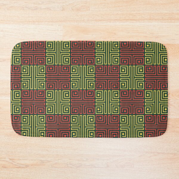 Item preview, Green Pan African Pacific Islander Checks - Ethnic Aztec Tribal  - Secret Santa Gifts designed and sold by RoyalStarsPatts.
