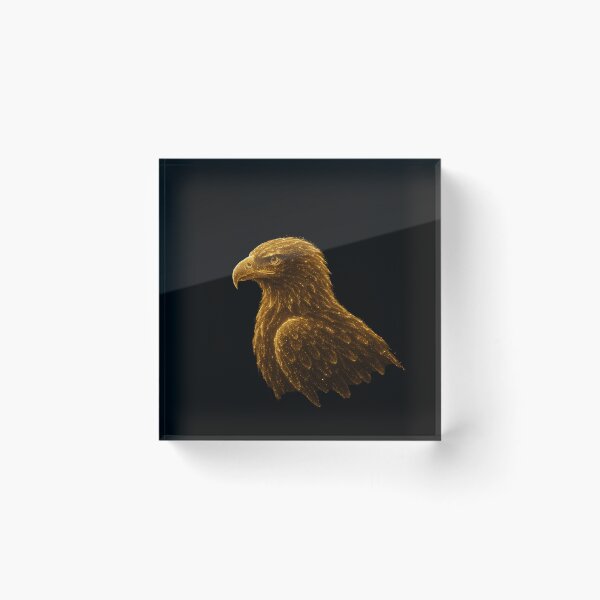 Item preview, Golden Eagle Glow | Mystical Sparkling Eagle Silhouette designed and sold by WhyNotZuK.