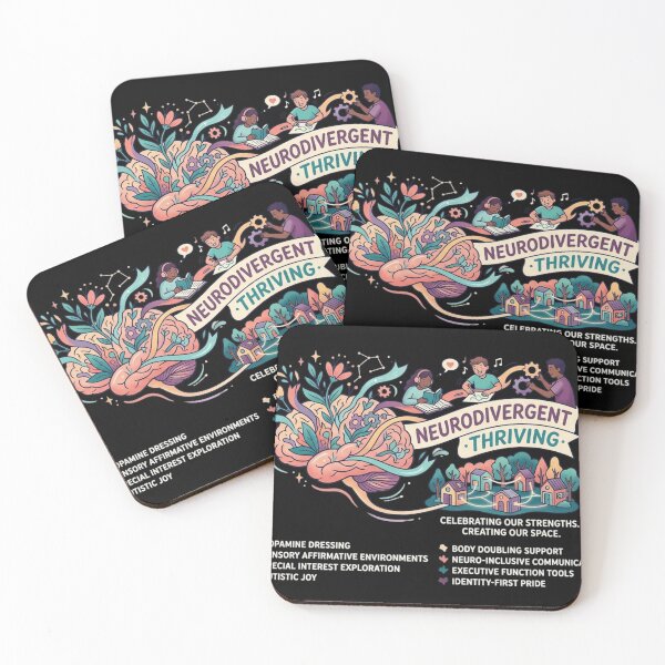 Item preview, Neurodivergent Thriving: Celebrating Strengths & Autistic Joy Design designed and sold by FarDesign.