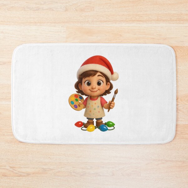 Item preview, Christmas Artist Girl  designed and sold by Sillytoe.