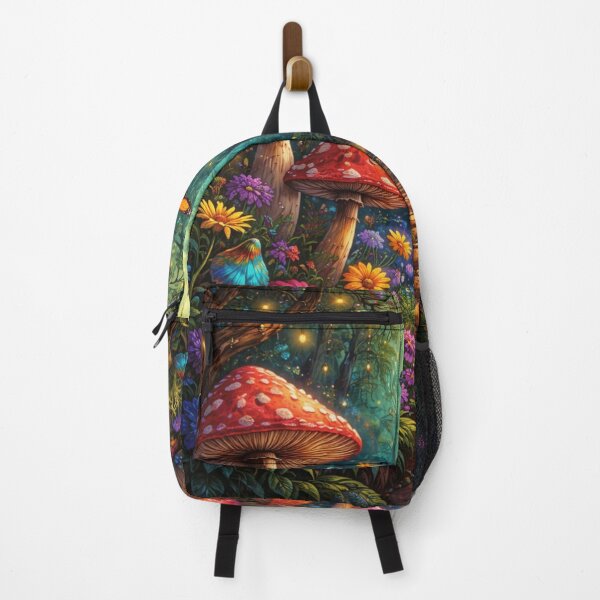 Item preview, Witchy Forest Mushroom Pattern – Butterfly Aesthetic designed and sold by Mysticfirelight76 .
