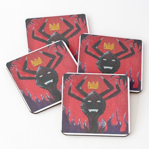 Item preview, Crowned Chaos Monster - Indie Abstract Wall Art designed and sold by ODD-by-Felin.