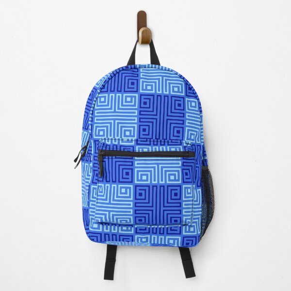 Item preview, Blue Southwestern Totemic Checkerboard - Ethnic Polynesian Tribal  - Valentine Gifts For Him designed and sold by RoyalStarsPatts.