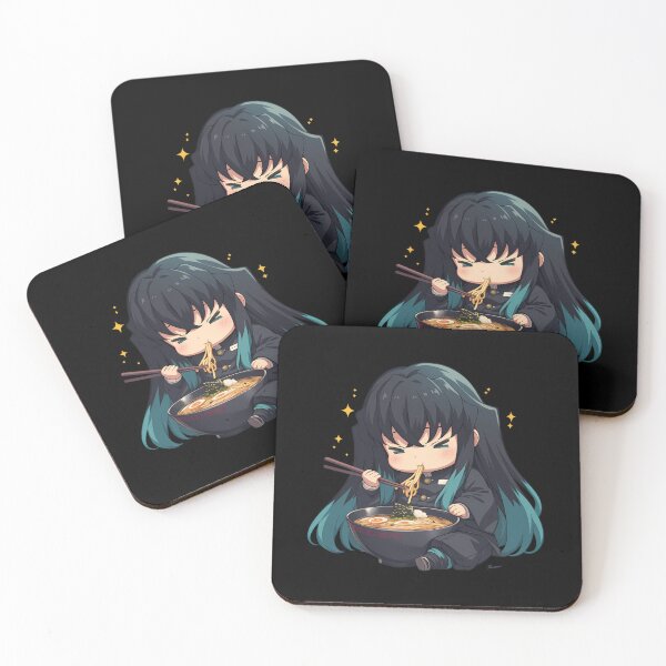 Item preview, Muichiro Tokito Demon Slayer Chibi Ramen Calm Slurp designed and sold by mildaclairmo.