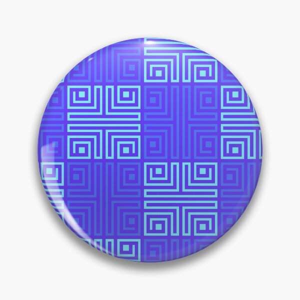 Item preview, Blue Pan African Symbolic Tessellation - Aztec Samoan Tiki  - Valentine Gifts For Husband designed and sold by RoyalStarsPatts.