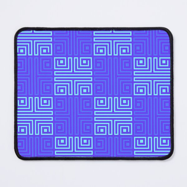 Item preview, Blue Pan African Symbolic Tessellation - Aztec Samoan Tiki  - Valentine Gifts For Husband designed and sold by RoyalStarsPatts.