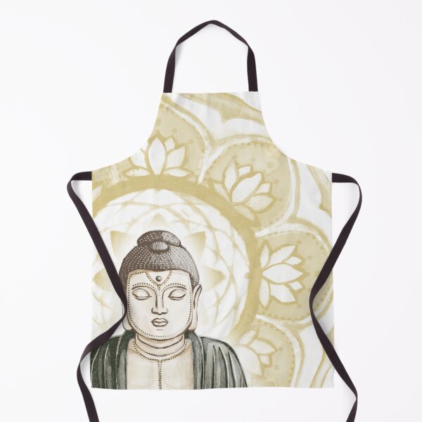 Item preview, Buddha Padma Watercolor - Fawn Earth Pine - Saffron Halo designed and sold by Irene Estelle.