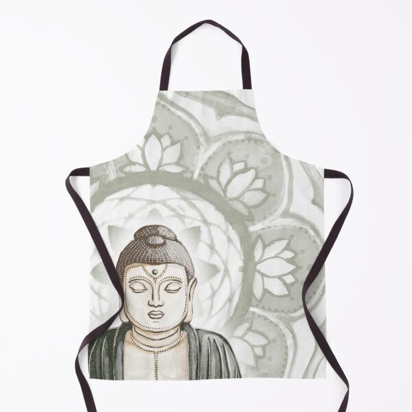 Item preview, Buddha Padma Watercolor - Fawn Earth Pine - Sage Halo designed and sold by Irene Estelle.