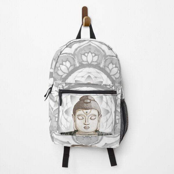 Item preview, Buddha Padma Watercolor - Fawn Earth Pine - Slate Halo designed and sold by Irene Estelle.