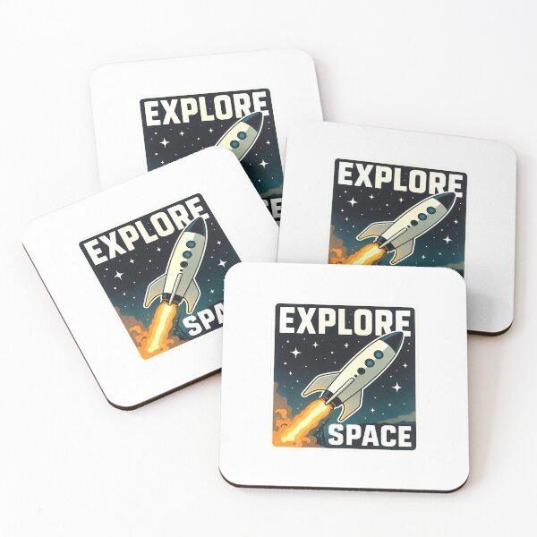 Item preview, Sticker showing a rocket with text about needing more space for National Space Day celebration designed and sold by SpaceartLilu.