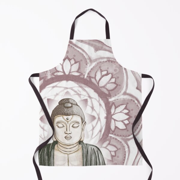 Item preview, Buddha Padma Watercolor - Fawn Earth Pine - Wine Halo designed and sold by Irene Estelle.