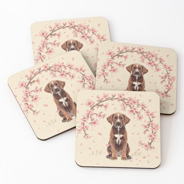 Item preview, German Shorthaired Pointer Sakura Circle – Cherry Blossom Dog designed and sold by Willow & Ink.