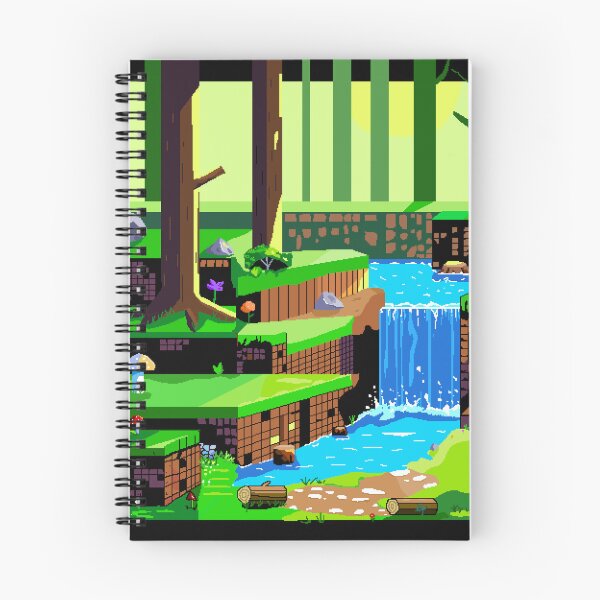 Item preview, Nostalgic pixelated nature designed and sold by Bluemountains1.