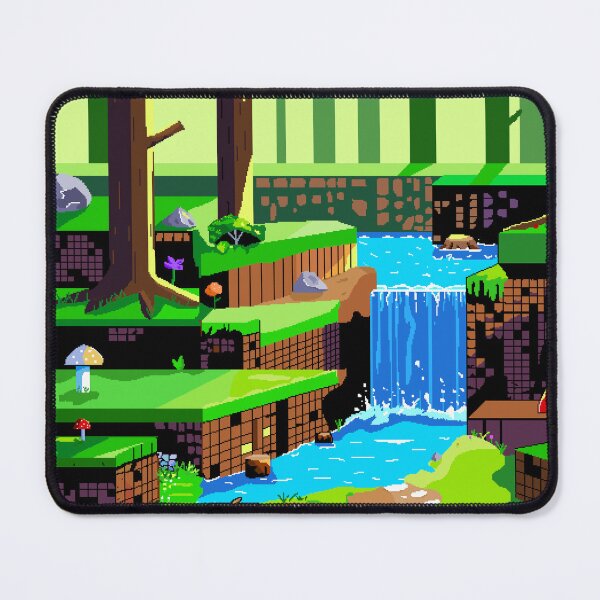 Item preview, Nostalgic pixelated nature designed and sold by Bluemountains1.