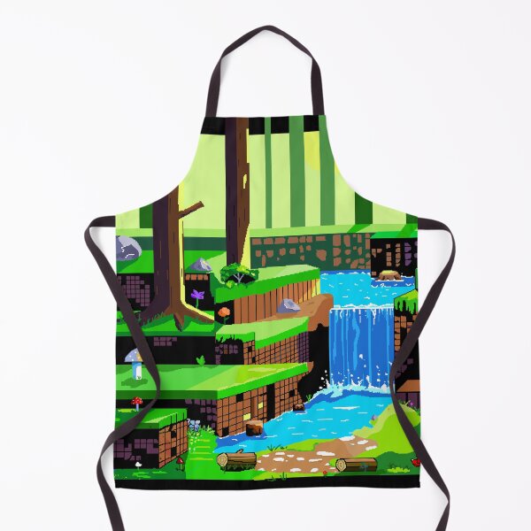 Item preview, Nostalgic pixelated nature designed and sold by Bluemountains1.