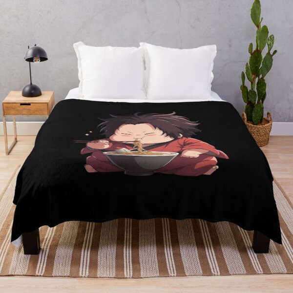 Aperçu de l'œuvre Fuu Samurai Champloo Chibi Ramen Cozy Slurp créée et vendue par mildaclairmo.