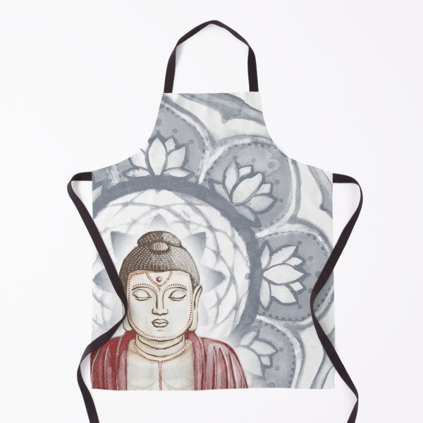 Item preview, Buddha Padma Watercolor - Fawn Earth Ruby - Dusk Halo designed and sold by Irene Estelle.