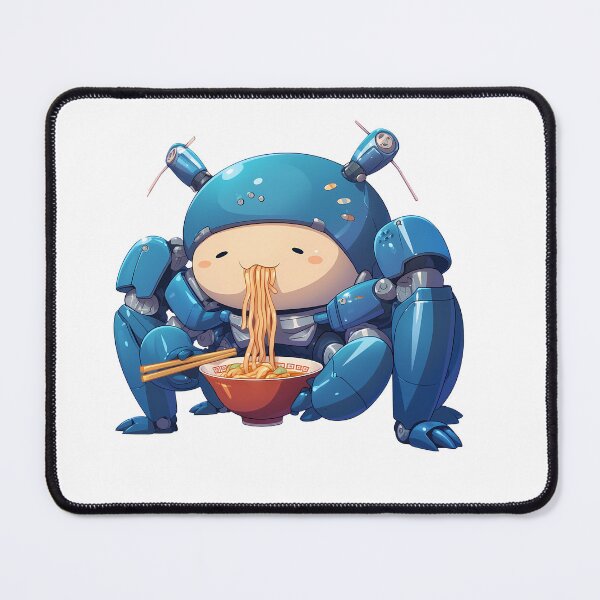 Item preview, Tachikoma Ghost In The Shell Chibi Ramen Cyber Blue designed and sold by mildaclairmo.