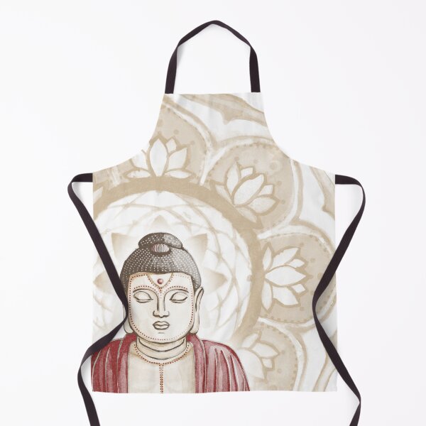 Item preview, Buddha Padma Watercolor - Fawn Earth Ruby - Fawn Halo designed and sold by Irene Estelle.