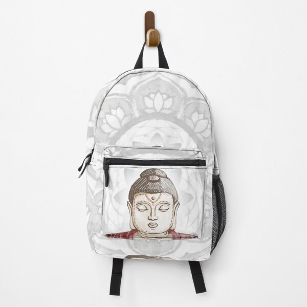 Item preview, Buddha Padma Watercolor - Fawn Earth Ruby - Fog Halo designed and sold by Irene Estelle.