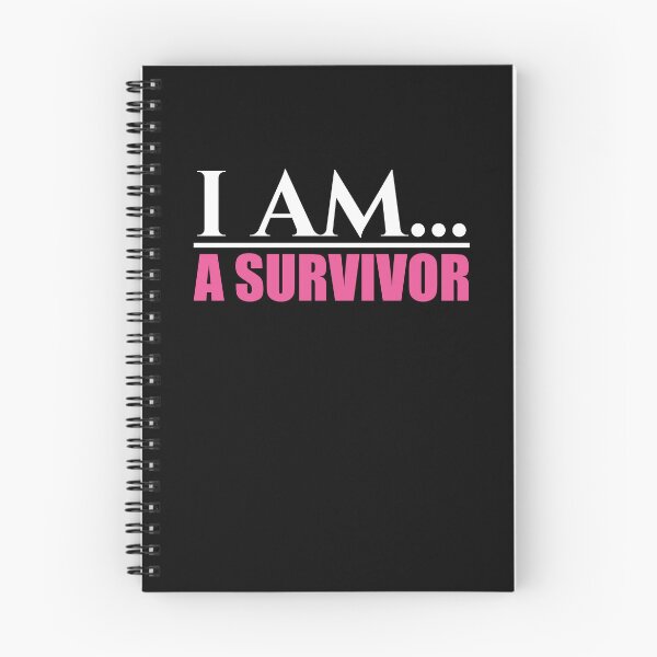 Item preview, I Am A Survivor - White and Pink Text  designed and sold by On The Rise Designs.