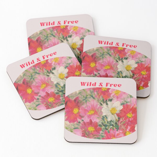 Item preview, 	Wild and Free - Vibrant Cosmos Flower Ellipse designed and sold by JurateArt-DK.