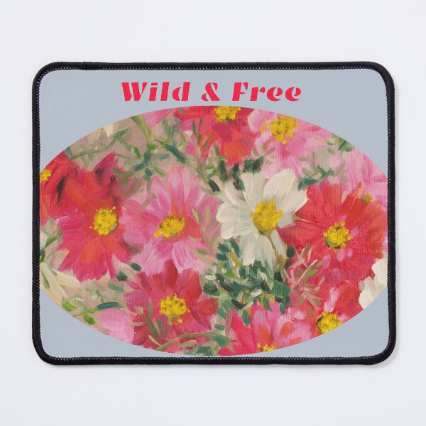 Item preview, Wild and Free - Vibrant Cosmos Flower Ellipse designed and sold by JurateArt-DK.