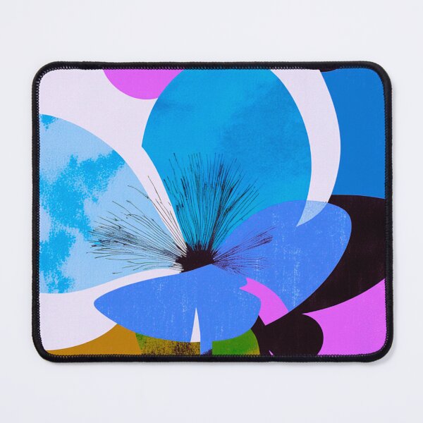 Item preview, Vibrant Blue Floral – Art Deco Inspired Modern Design designed and sold by joycrysstudio.