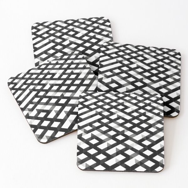 Item preview, 3D Optical Maze - Geometric Isometric Pattern designed and sold by ViralVibeLab.