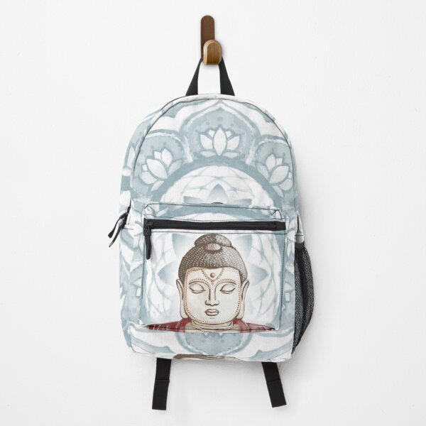 Item preview, Buddha Padma Watercolor - Fawn Earth Ruby - Peacock Halo designed and sold by Irene Estelle.