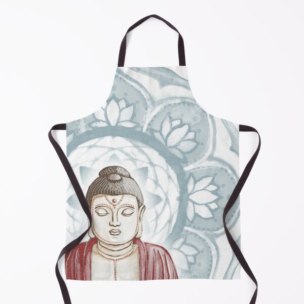 Item preview, Buddha Padma Watercolor - Fawn Earth Ruby - Peacock Halo designed and sold by Irene Estelle.