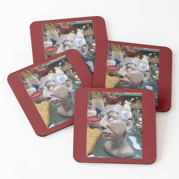 Item preview, A bird perched on a mans head designed and sold by MyTimeDesign.