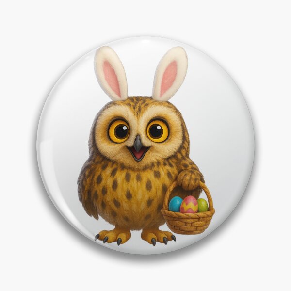 Item preview, Easter Short-Eared Owl  designed and sold by Sillytoe.