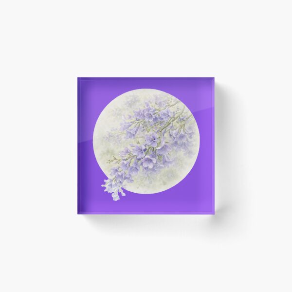 Item preview, Jacaranda Bloom – Lavender Tree Blossom Circle Design designed and sold by TheJoyfulPen.