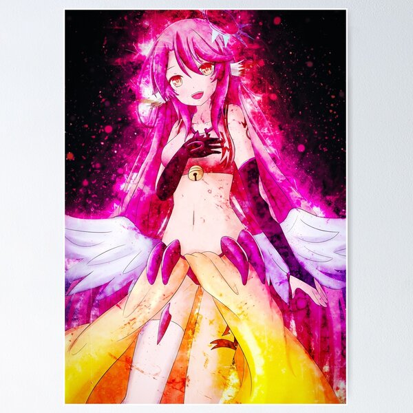 Item preview, Jibril No Game No Life White Hair Mystic Cosmic Purple Glow designed and sold by mildaclairmo.