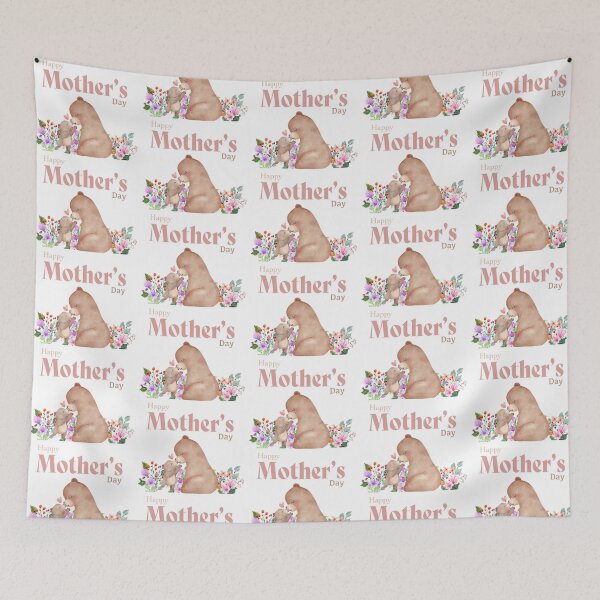 Item preview, Happy Mothers Day Bears Floral Flowers designed and sold by AussieMomma.