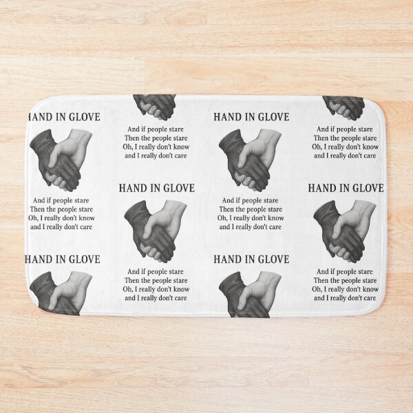 Item preview, Hand in Glove Inspired Design – The Smiths Lyrics – Hand Holding Glove – “And If the People Stare, Then the People Stare” – Indie Music Art designed and sold by Donsean22.