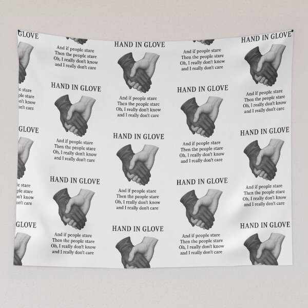 Item preview, Hand in Glove Inspired Design – The Smiths Lyrics – Hand Holding Glove – “And If the People Stare, Then the People Stare” – Indie Music Art designed and sold by Donsean22.