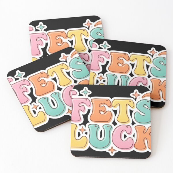 Item preview, Fets Luck – Retro Funny Aesthetic Typography Design designed and sold by storeAC.