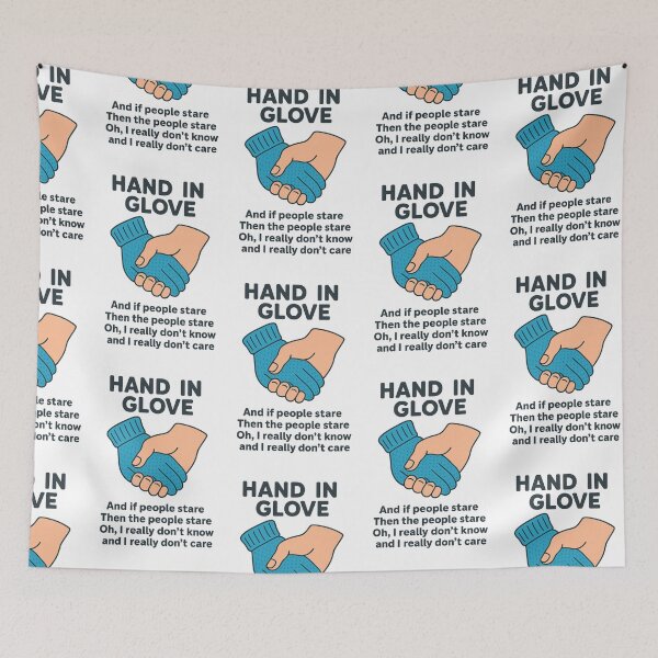 Item preview, Hand in Glove Inspired Design – The Smiths Lyrics – Hand Holding Glove – “And If the People Stare, Then the People Stare” – Indie Music Cartoon Art designed and sold by Donsean22.